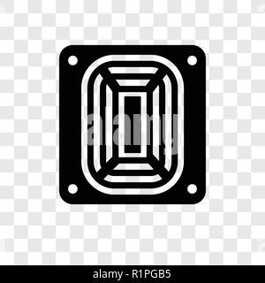 American Football Stadium vector icon isolated on transparent background, American Football Stadium transparency logo concept Stock Vector