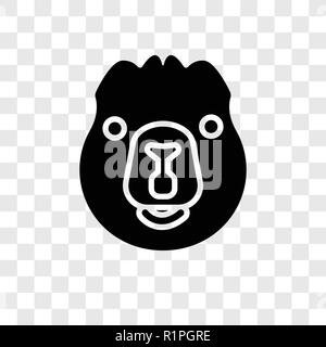 Beaver vector icon isolated on transparent background, Beaver transparency logo concept Stock Vector
