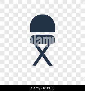 Stool vector icon isolated on transparent background, Stool transparency logo concept Stock Vector