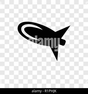 Bomb vector icon isolated on transparent background, Bomb transparency logo concept Stock Vector