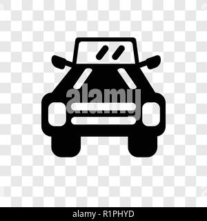 Military vehicle vector icon isolated on transparent background, Military vehicle transparency logo concept Stock Vector
