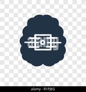 Artificial intelligence vector icon isolated on transparent background, Artificial intelligence transparency logo concept Stock Vector