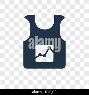 Smart clothing vector icon isolated on transparent background, Smart clothing transparency logo concept Stock Vector