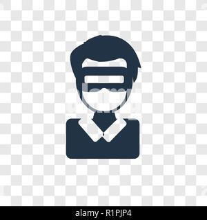 Augmented reality vector icon isolated on transparent background, Augmented reality transparency logo concept Stock Vector
