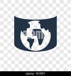Augmented reality vector icon isolated on transparent background, Augmented reality transparency logo concept Stock Vector