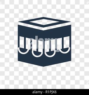 Kaaba Mecca vector icon isolated on transparent background, Kaaba Mecca transparency logo concept Stock Vector