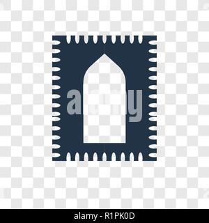 Praying Mat vector icon isolated on transparent background, Praying Mat transparency logo concept Stock Vector