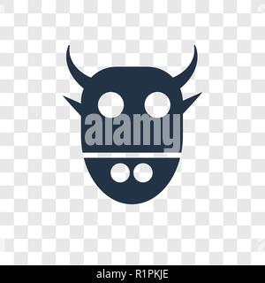 Sac cow vector icon isolated on transparent background, Sac cow transparency logo concept Stock Vector
