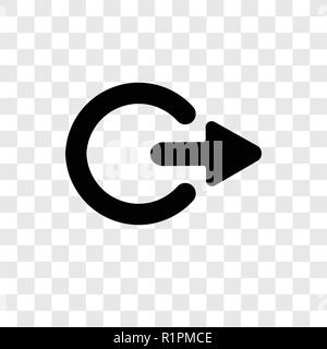Exit Right vector icon isolated on transparent background, Exit Right transparency logo concept Stock Vector