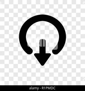Exit Down vector icon isolated on transparent background, Exit Down transparency logo concept Stock Vector