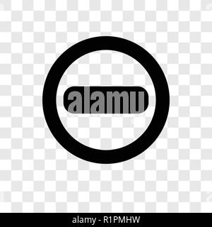 Minimize vector icon isolated on transparent background, Minimize transparency logo concept Stock Vector