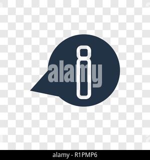 Information vector icon isolated on transparent background, Information transparency logo concept Stock Vector