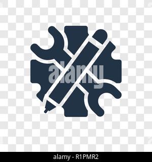 Rectification vector icon isolated on transparent background, Rectification transparency logo concept Stock Vector