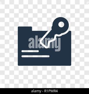 Encryption vector icon isolated on transparent background, Encryption transparency logo concept Stock Vector