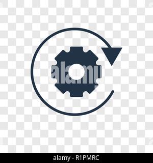 Data processing vector icon isolated on transparent background, Data processing transparency logo concept Stock Vector