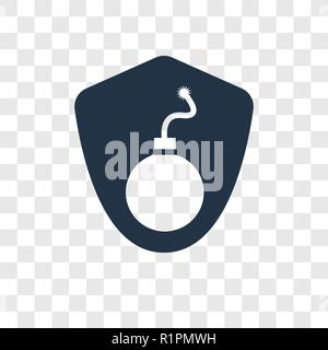 Attack vector icon isolated on transparent background, Attack transparency logo concept Stock Vector