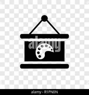 Canvas vector icon isolated on transparent background, Canvas transparency logo concept Stock Vector