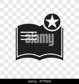 Favorite Book vector icon isolated on transparent background, Favorite Book transparency logo concept Stock Vector