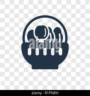 Fruit vector icon isolated on transparent background, Fruit transparency logo concept Stock Vector