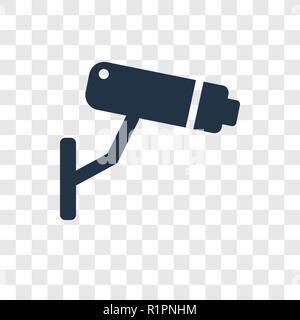 Cctv vector icon isolated on transparent background, Cctv transparency logo concept Stock Vector