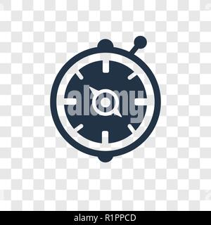 Compass inclined vector icon isolated on transparent background, Compass inclined transparency logo concept Stock Vector