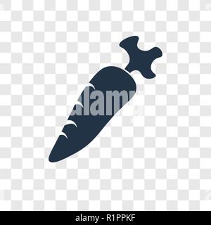 Horseradish vector icon isolated on transparent background, Horseradish transparency logo concept Stock Vector