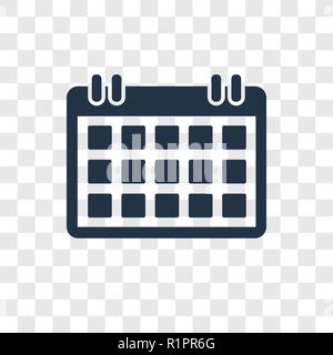 Calendar Checked vector icon isolated on transparent background, Calendar Checked transparency logo concept Stock Vector