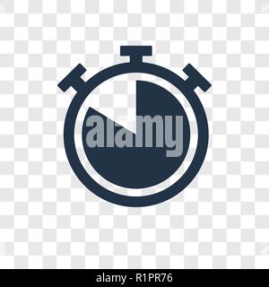 Time Almost Full vector icon isolated on transparent background, Time Almost Full transparency logo concept Stock Vector