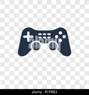 Game Controller Cross vector icon isolated on transparent background, Game Controller Cross transparency logo concept Stock Vector