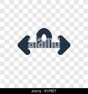 Resize vector icon isolated on transparent background, Resize transparency logo concept Stock Vector