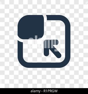 Maximize vector icon isolated on transparent background, Maximize transparency logo concept Stock Vector