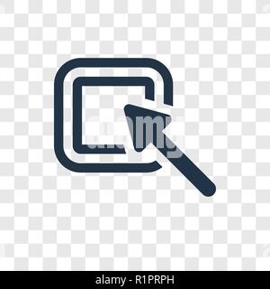 Drag vector icon isolated on transparent background, Drag transparency logo concept Stock Vector