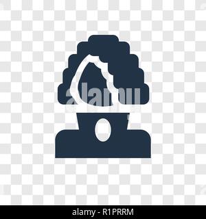 George washington vector icon isolated on transparent background, George washington transparency logo concept Stock Vector