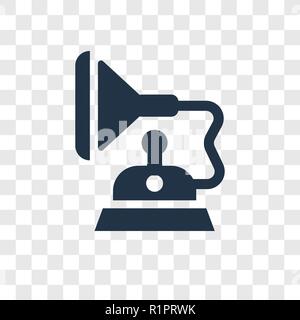 Gramophone vector icon isolated on transparent background, Gramophone transparency logo concept Stock Vector