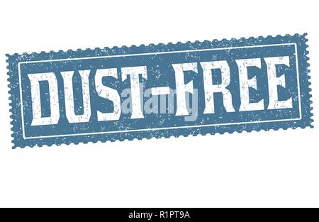 Dust free sign or stamp on white background, vector illustration Stock Vector