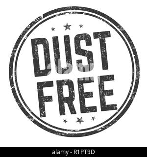 Dust free sign or stamp on white background, vector illustration Stock Vector