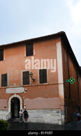 Farmacia S. Maria della Scala is an old pharmacy run by Carmelite monks. Stock Photo