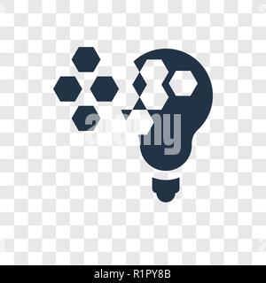Dispersion vector icon isolated on transparent background, Dispersion transparency logo concept Stock Vector