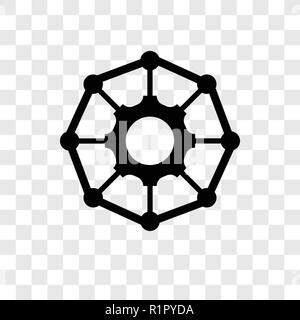 Algorithm vector icon isolated on transparent background, Algorithm transparency logo concept Stock Vector