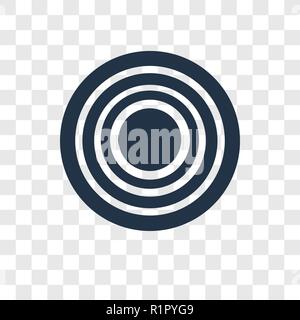 Spiral vector icon isolated on transparent background, Spiral transparency logo concept Stock Vector