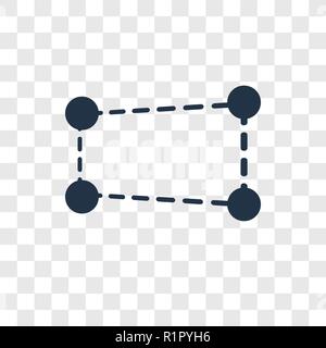 Distort vector icon isolated on transparent background, Distort transparency logo concept Stock Vector