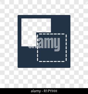 Background vector icon isolated on transparent background, Background transparency logo concept Stock Vector