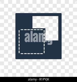 Background vector icon isolated on transparent background, Background transparency logo concept Stock Vector