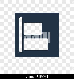 Vertical alignment vector icon isolated on transparent background, Vertical alignment transparency logo concept Stock Vector