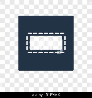 Center alignment vector icon isolated on transparent background, Center alignment transparency logo concept Stock Vector