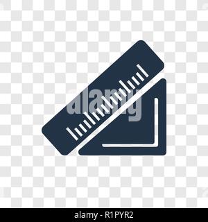Measure vector icon isolated on transparent background, Measure transparency logo concept Stock Vector