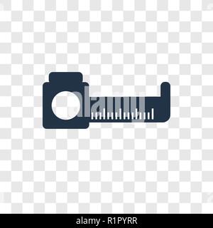 Measure vector icon isolated on transparent background, Measure transparency logo concept Stock Vector
