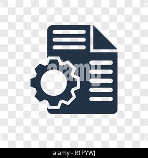 Contract vector icon isolated on transparent background, Contract transparency logo concept Stock Vector