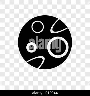 Mars vector icon isolated on transparent background, Mars transparency logo concept Stock Vector