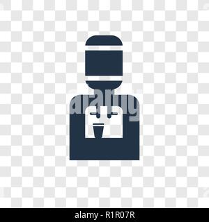 Water machine vector icon isolated on transparent background, Water machine transparency logo concept Stock Vector
